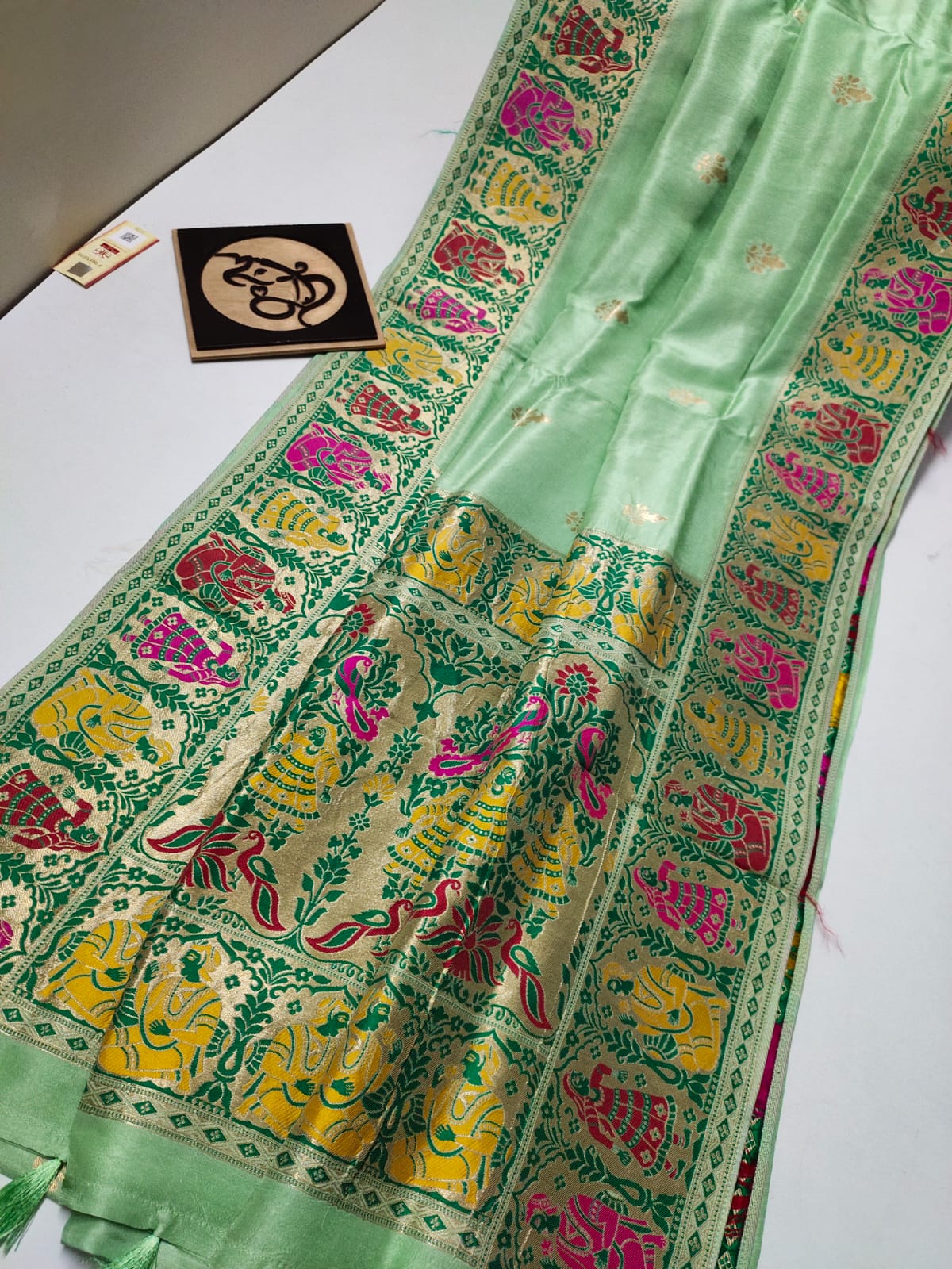 Gandhir banarsi moonga saree - Saffronfashionindia
