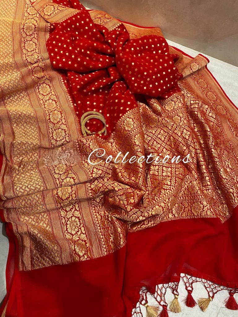 Jodha inspired banarsi saree - Saffronfashionindia