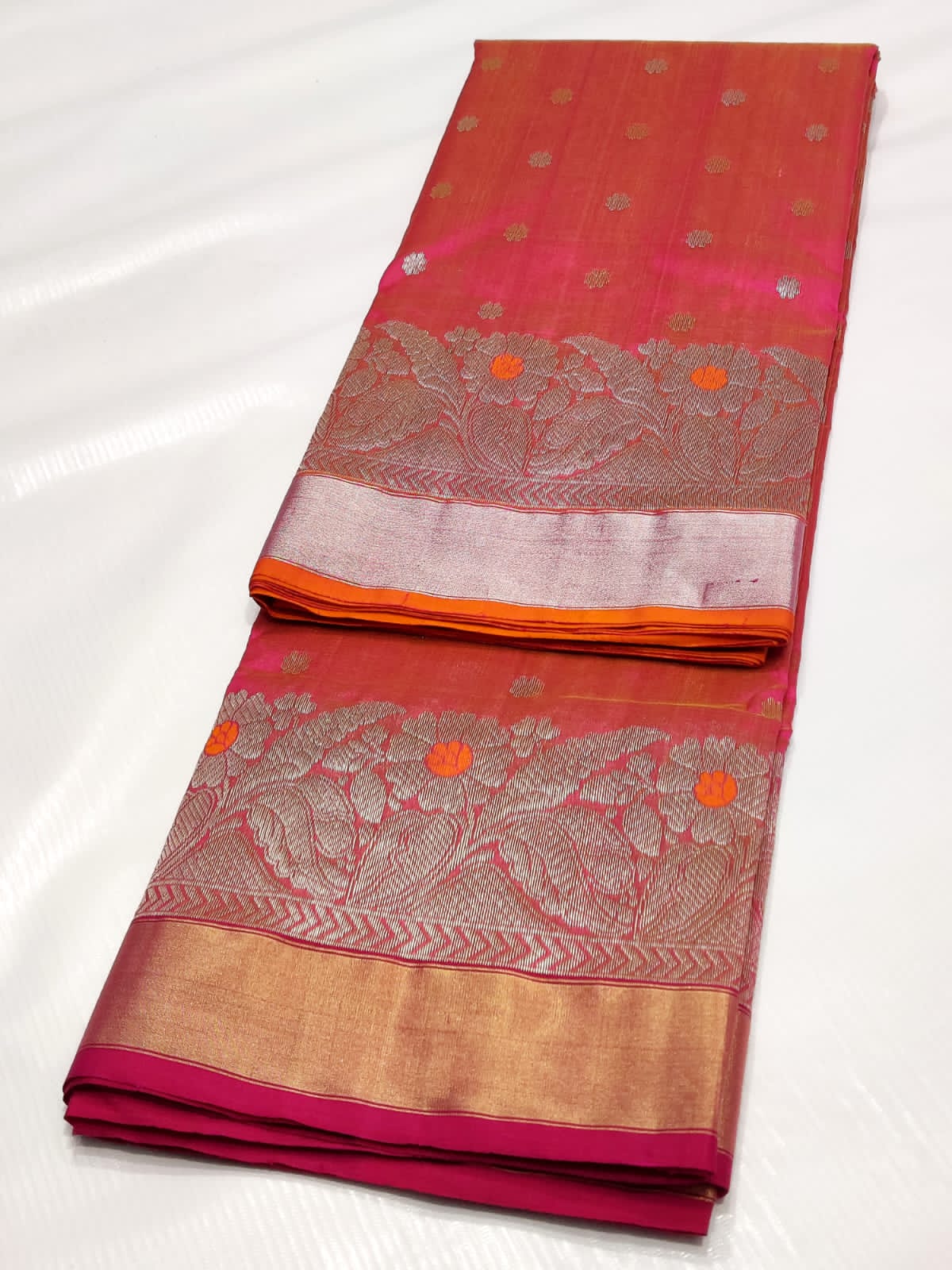 Ashvi Chanderi saree - Saffronfashionindia