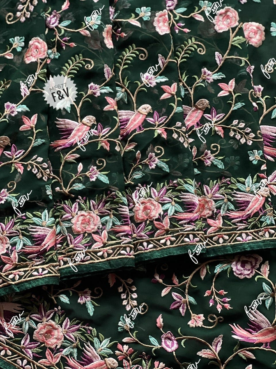 Parsi inspired Kashmiri saree Parsi inspired saree SaffronFashion