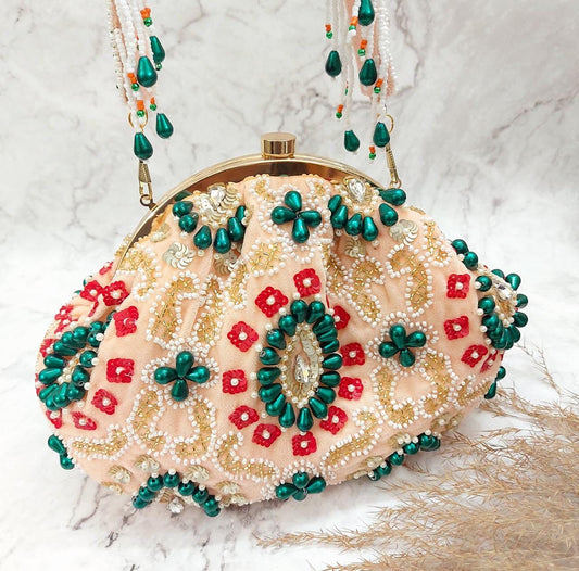 Noorjaha embroidered potlis - Saffronfashionindia