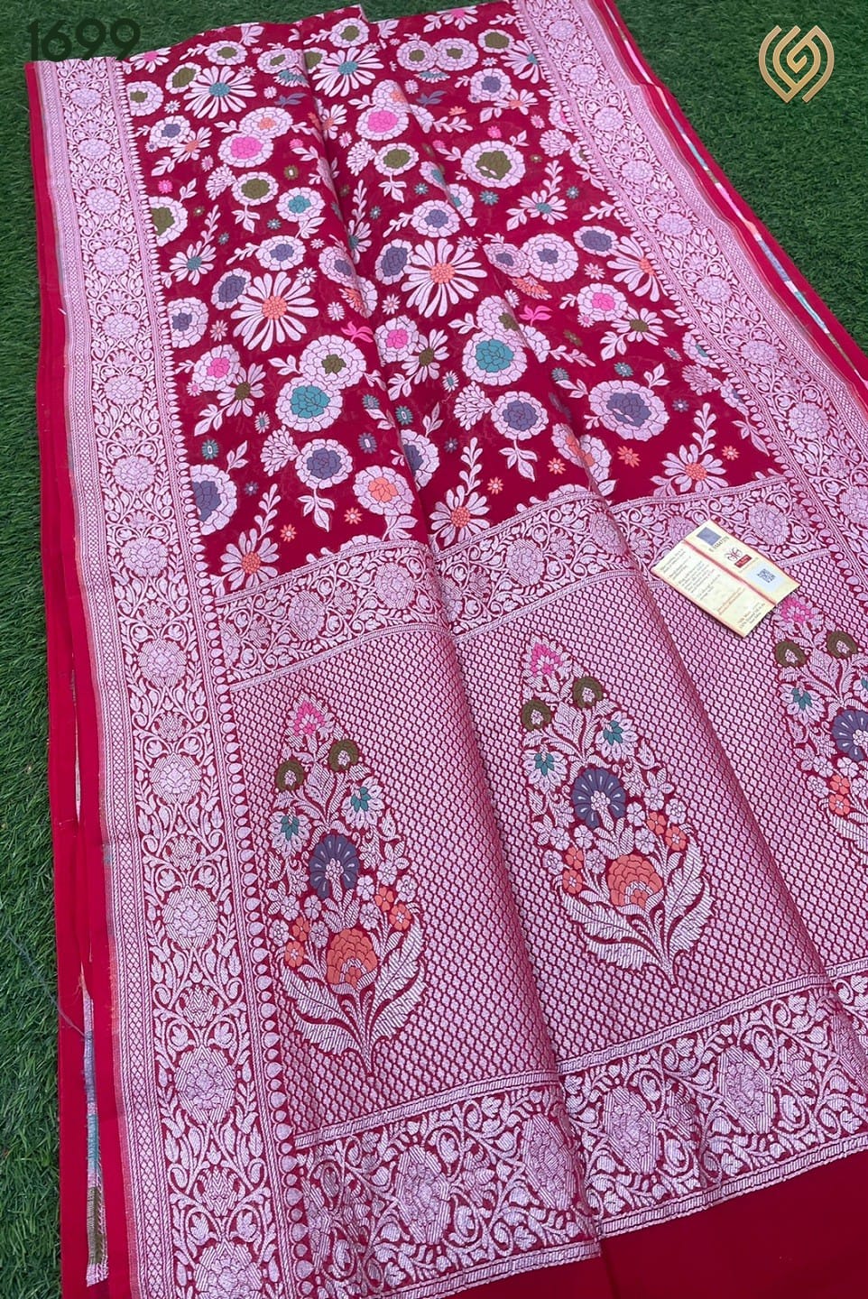 Shainaz gorgette tilfi saree - Saffronfashionindia