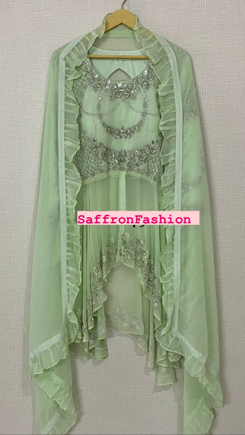 Mint inspired dress - Saffronfashionindia