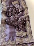Zubeida organza embroidery saree