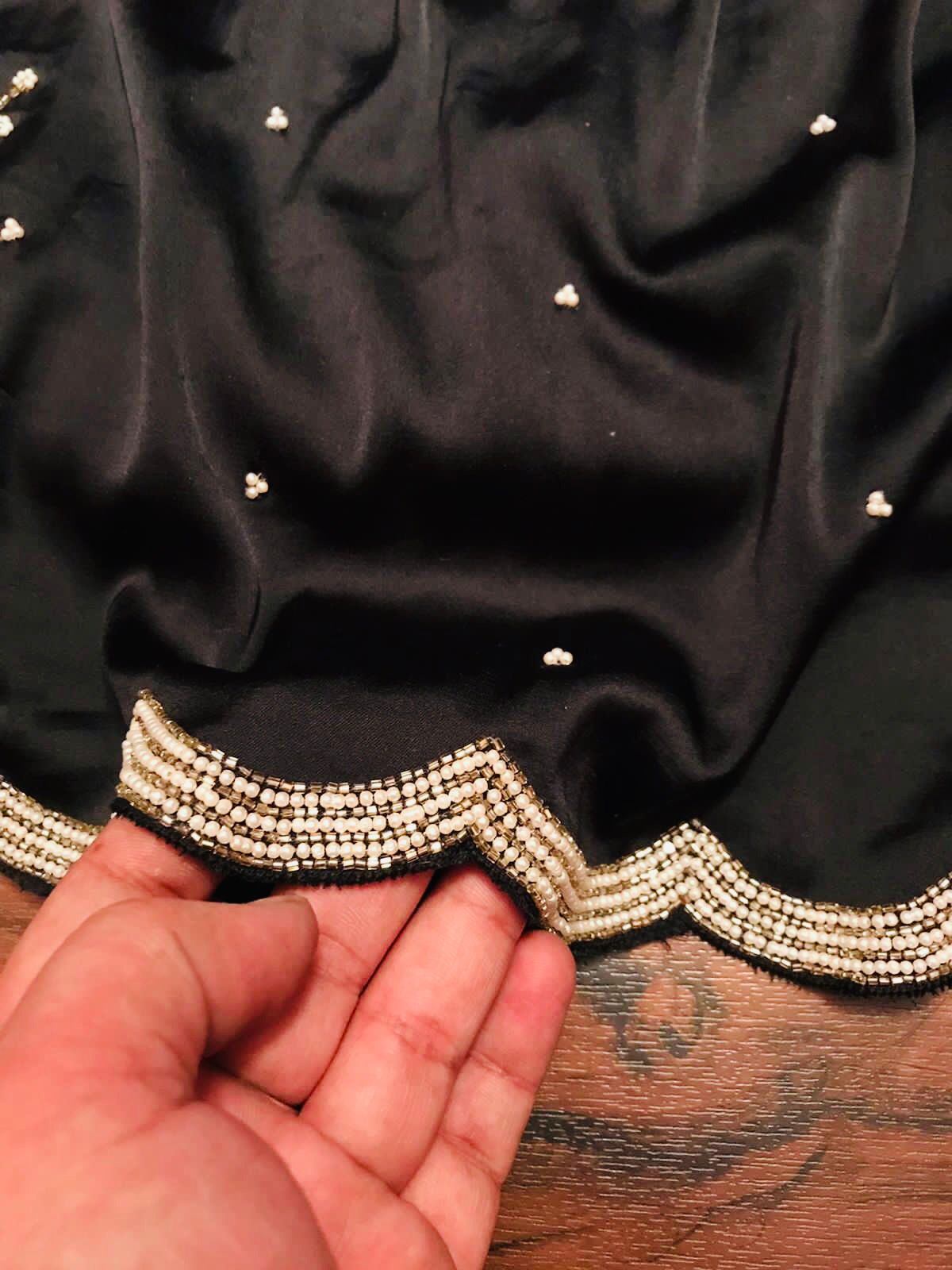 Mavisha satin saree - Saffronfashionindia