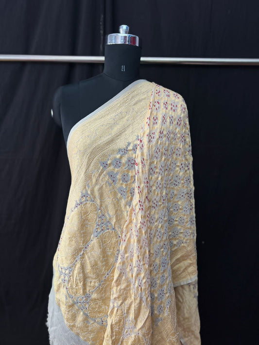Saudagar nimjari dupatta - Saffronfashionindia