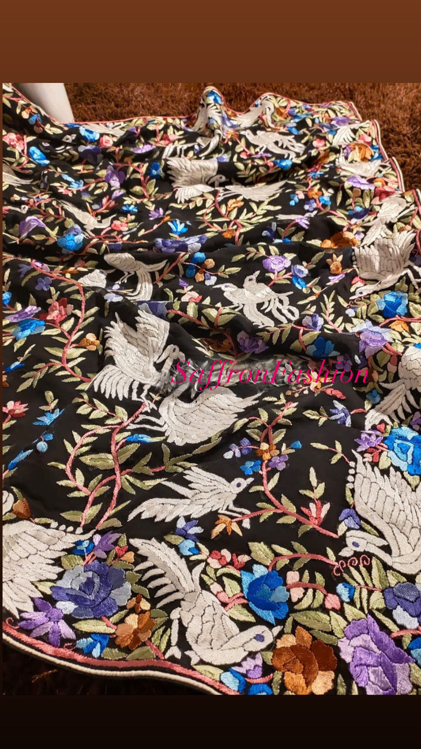 Authentic Parsi saree - Saffronfashionindia