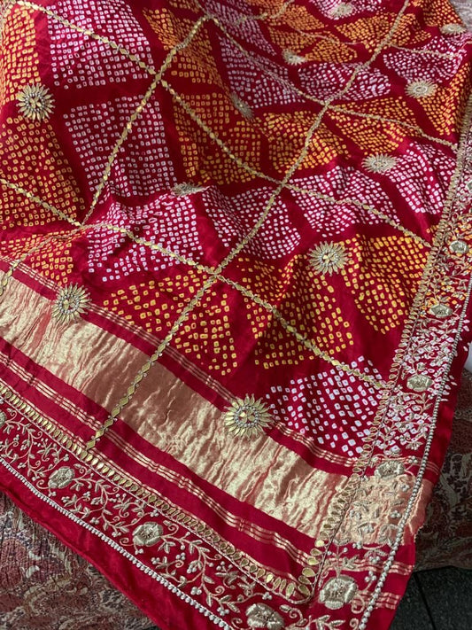 Raima gajji silk dupatta - Saffronfashionindia