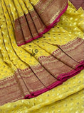 Woven banarsi gorgette saree