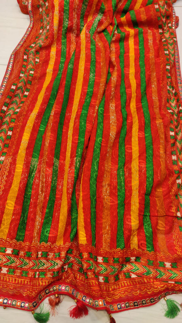 Navisha organza printed saree