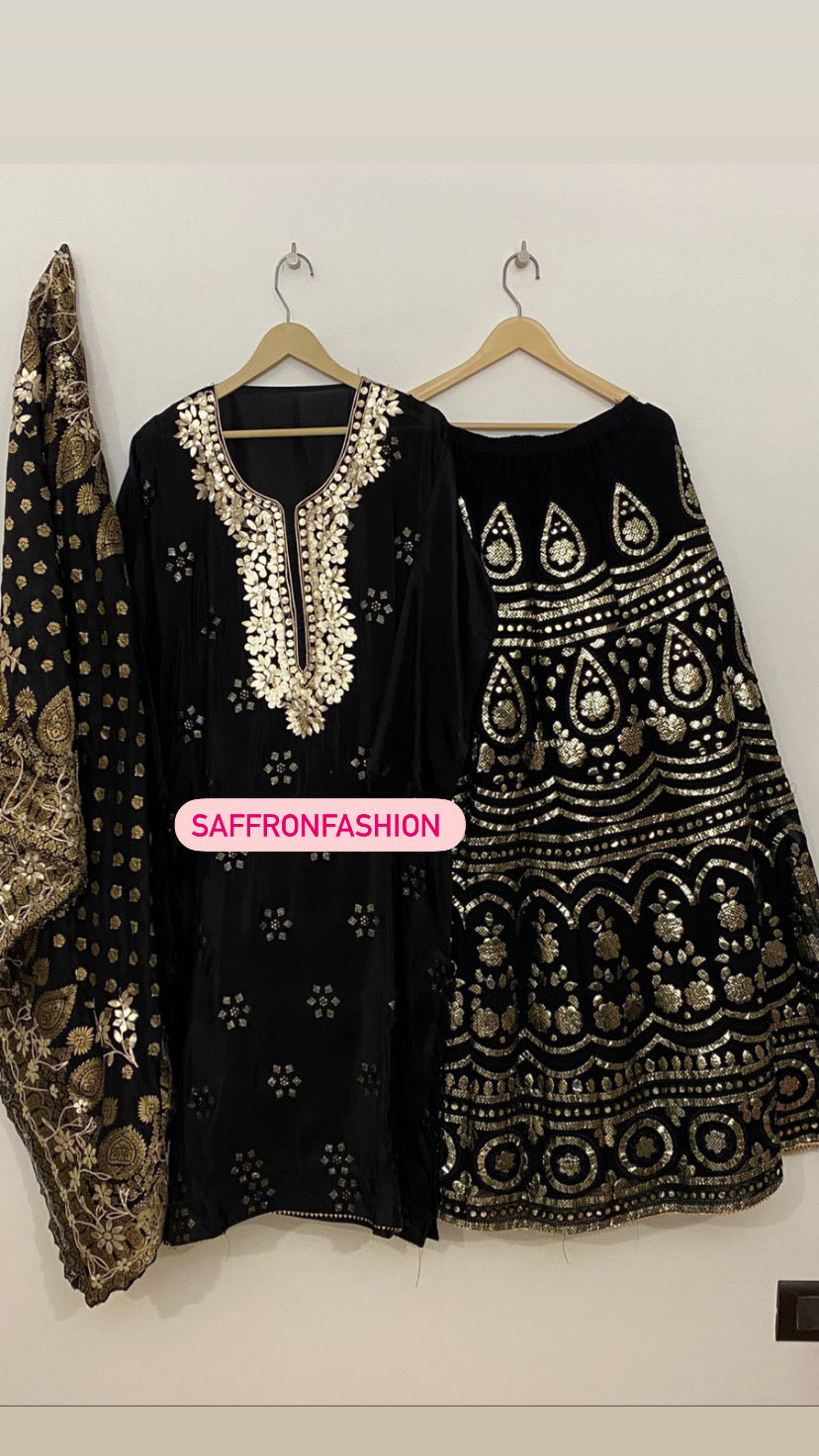 Banarsi silk lehanga choli - Saffronfashionindia