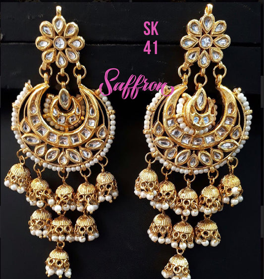 Jhumki earrings - Saffronfashionindia