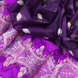 Kora handwoven kadwa saree