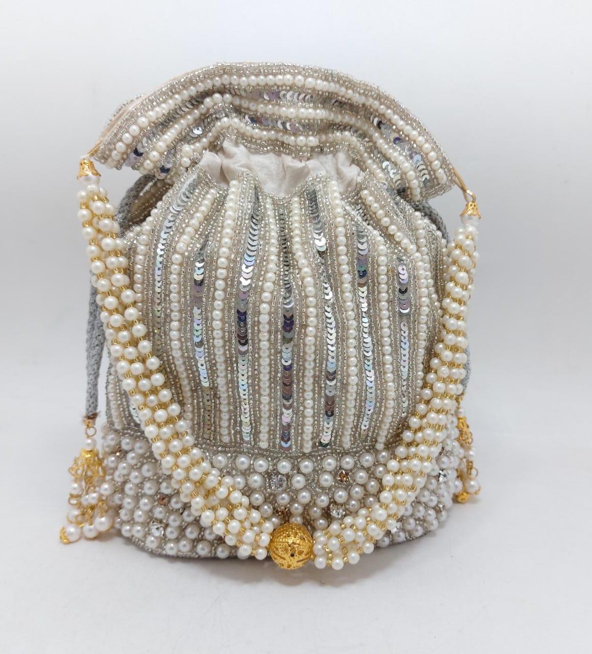 Sequins potli - Saffronfashionindia