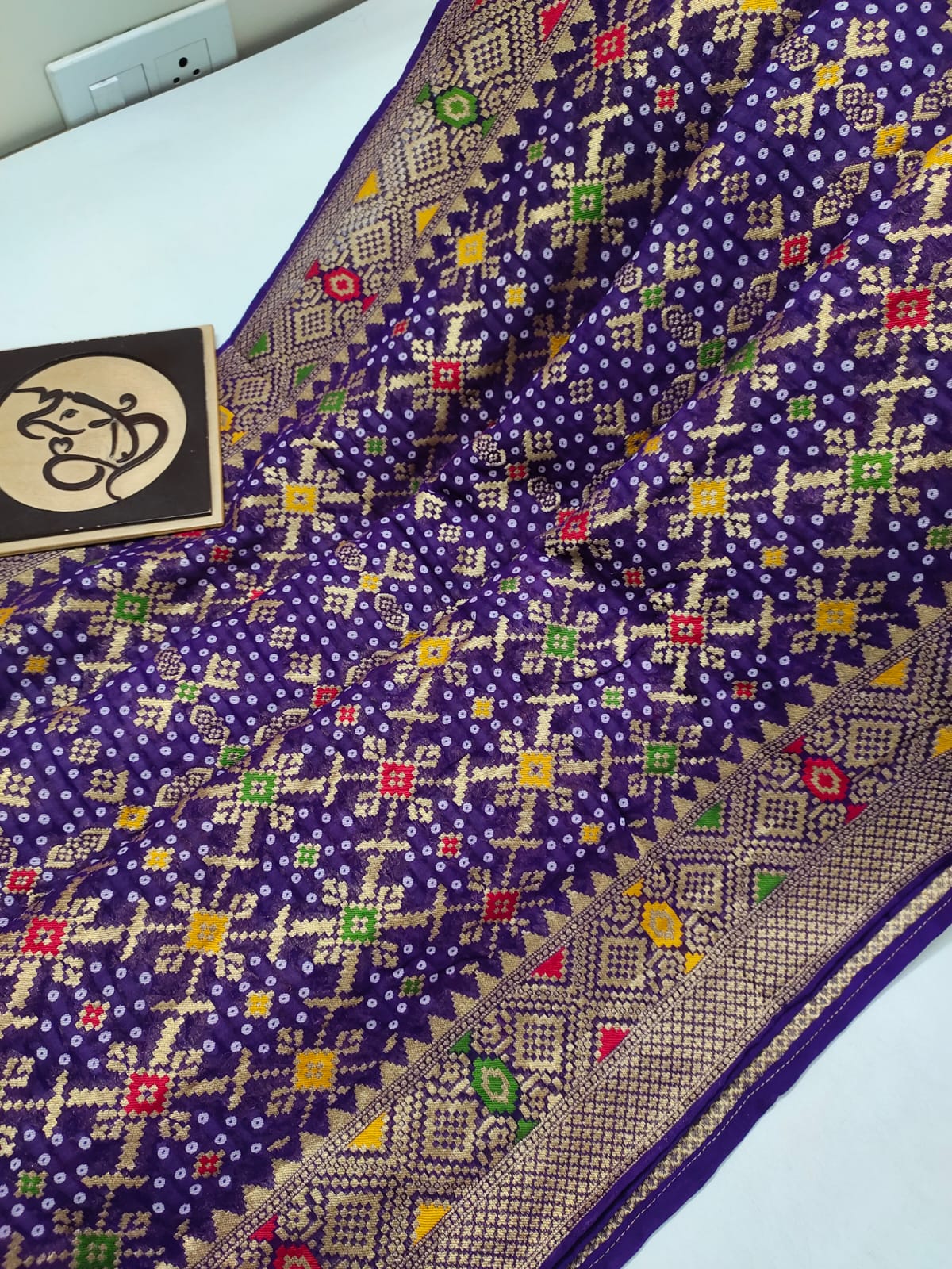 Arvinahi banarsi gorgette saree - Saffronfashionindia