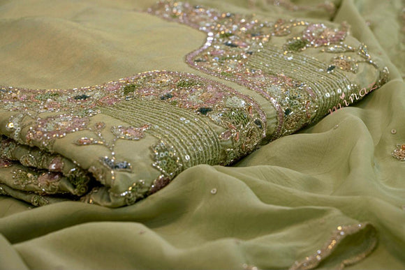 Silk tissue shimmer dress