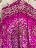 Exclusive pink gajji  embroidered dupatta