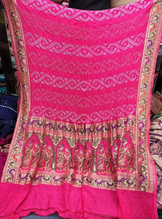 Gulshan bandhej dupatta - Saffronfashionindia