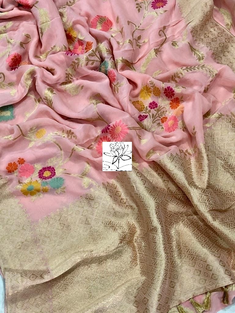 Rimika khaddi banarsi saree - Saffronfashionindia