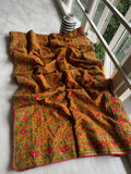 Kashmiri inspired embroidered saree
