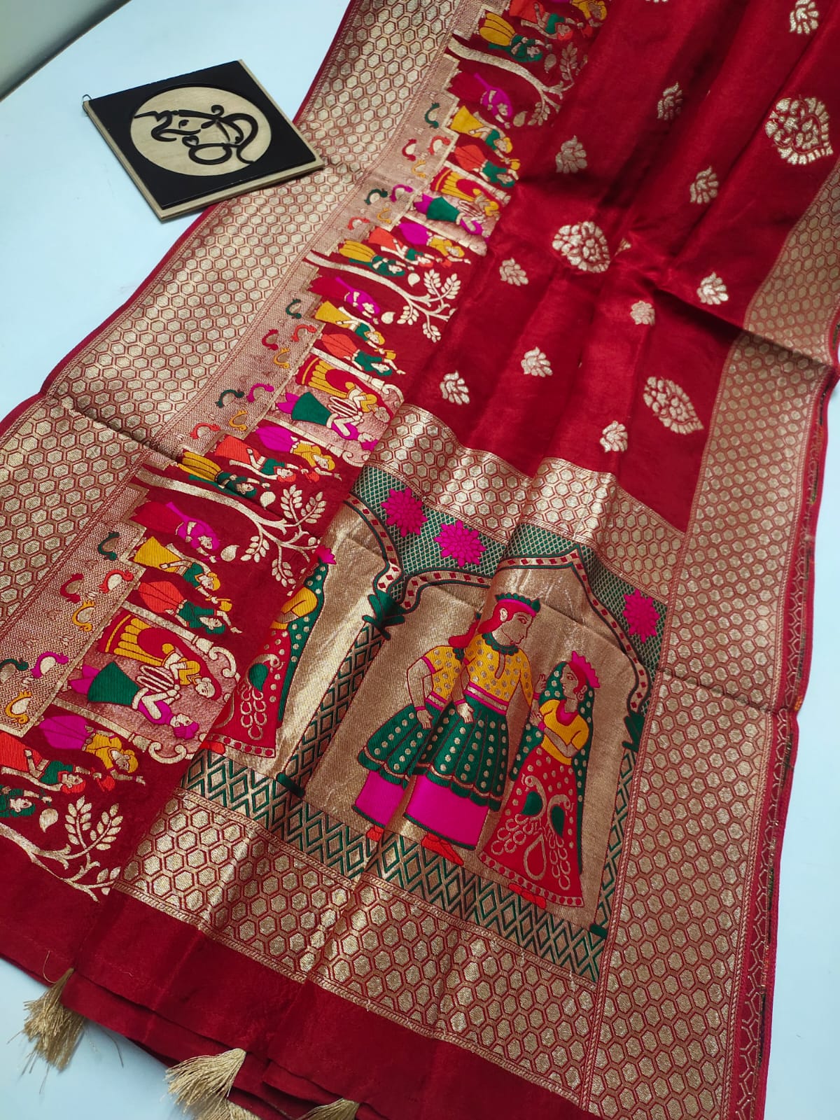 Lavik benaras moonga saree - Saffronfashionindia