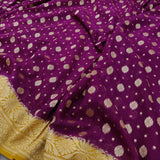 Handwoven chiffon gorgette saree