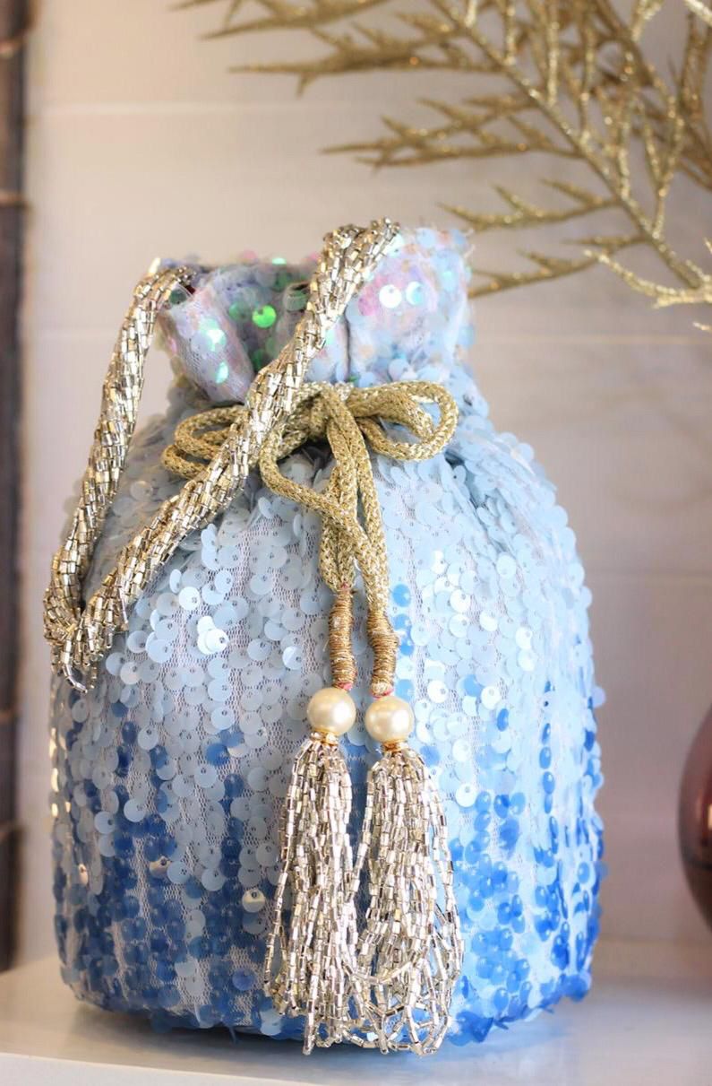 Vanerà sequins potli - Saffronfashionindia