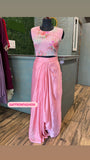 Pink indowestern dress