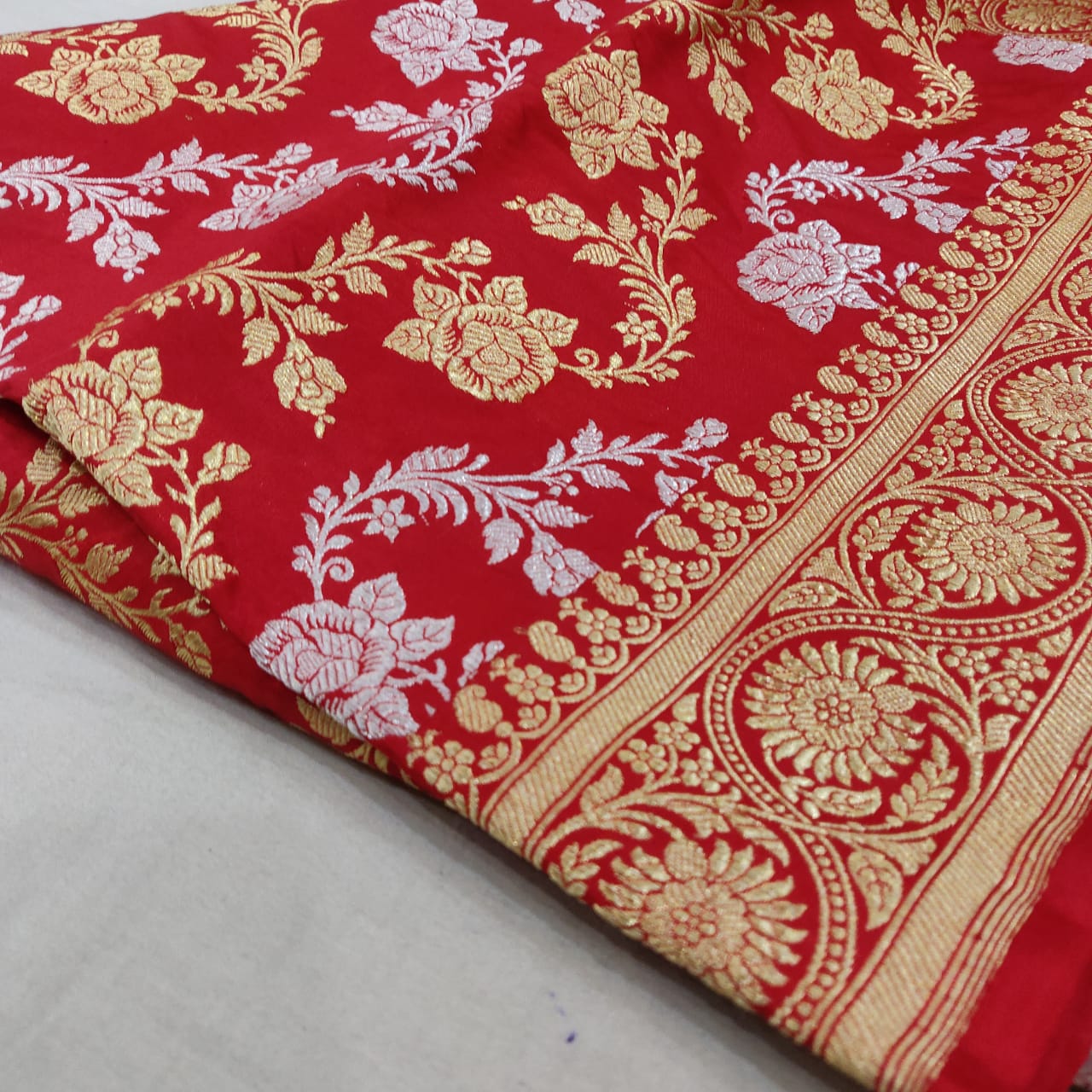 Dulhan inspired Katan dupatta - Saffronfashionindia