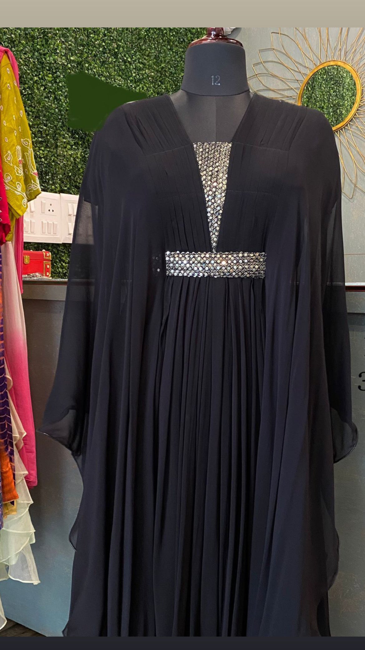 Black beauty kaftan party wear dresses kaftan - Saffronfashionindia