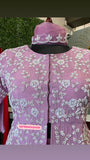 Lavender inspired peplum styled indowestern dress