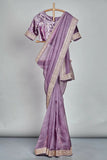 Velvet organza zardosi saree