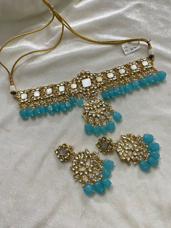 Rubin blue necklace set