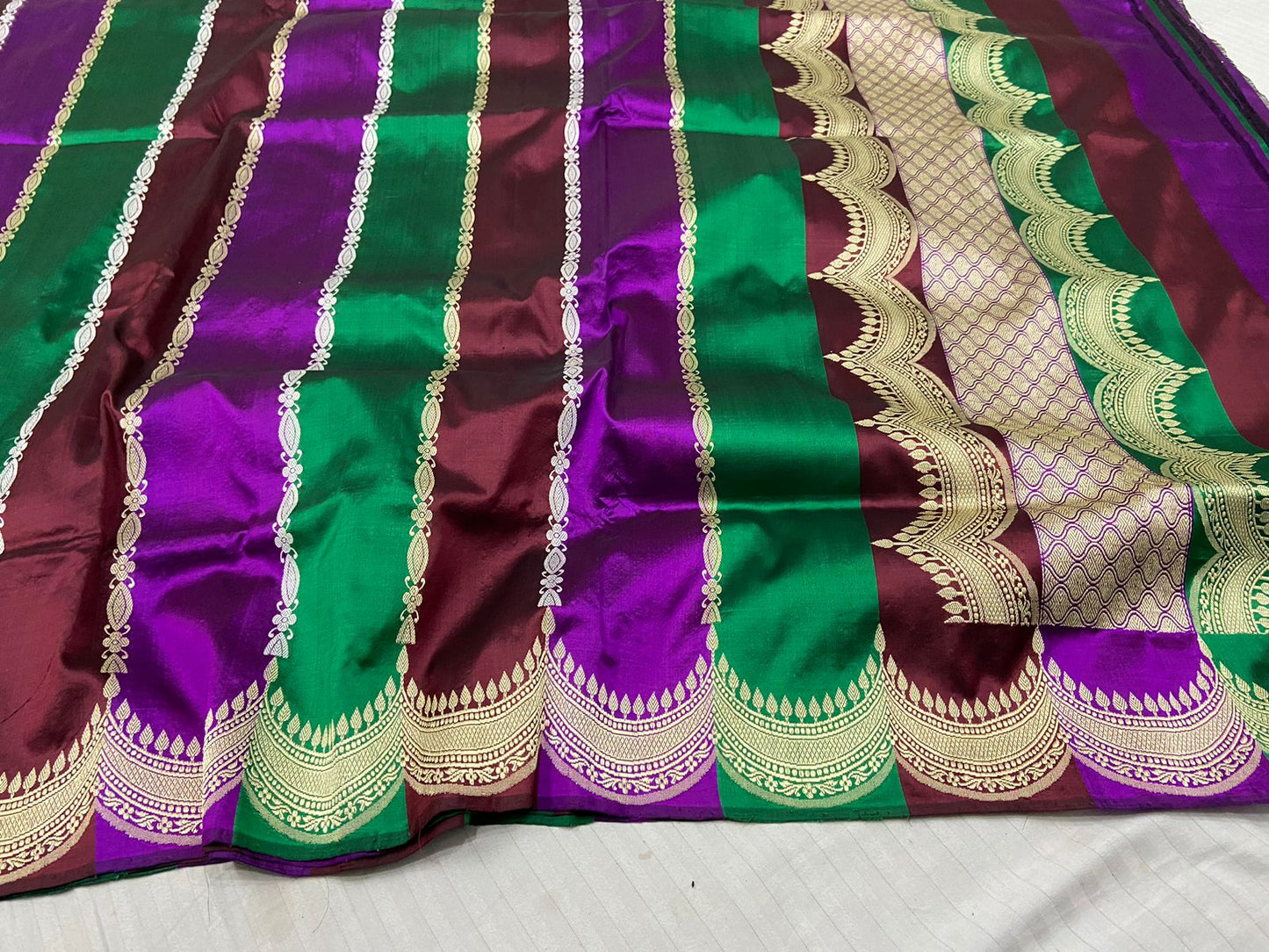 Rangrani Katan silk saree - Saffronfashionindia
