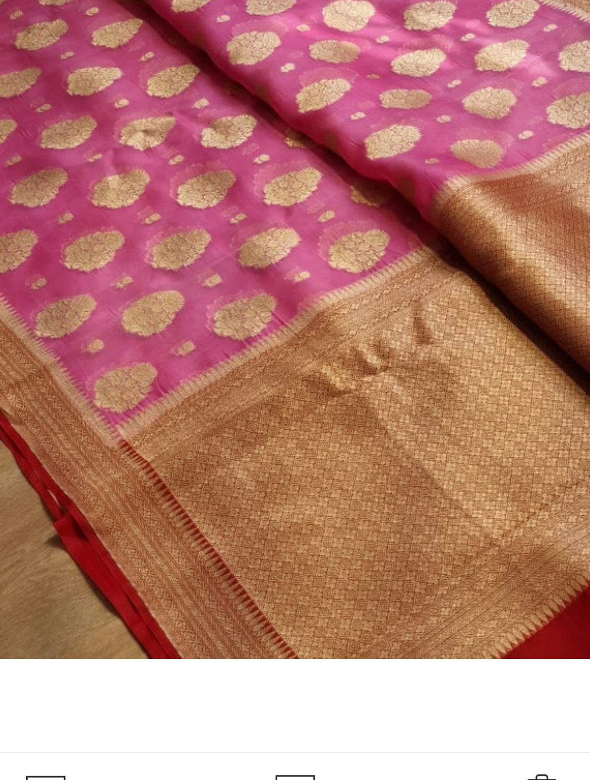 Banarsi kora saree - Saffronfashionindia