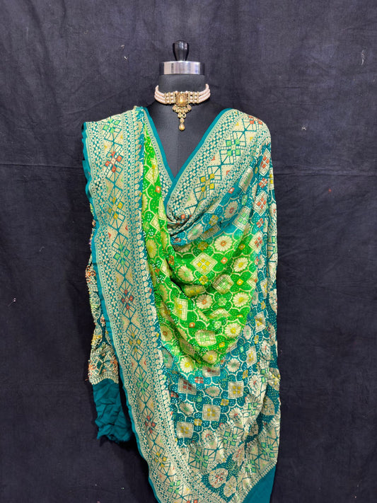 Shasha bandhani dupatta - Saffronfashionindia