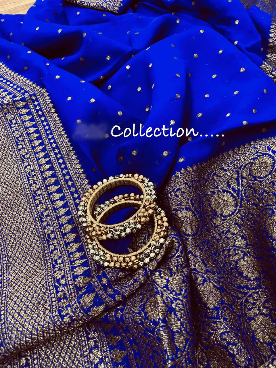 Antique zari banarsi saree - Saffronfashionindia