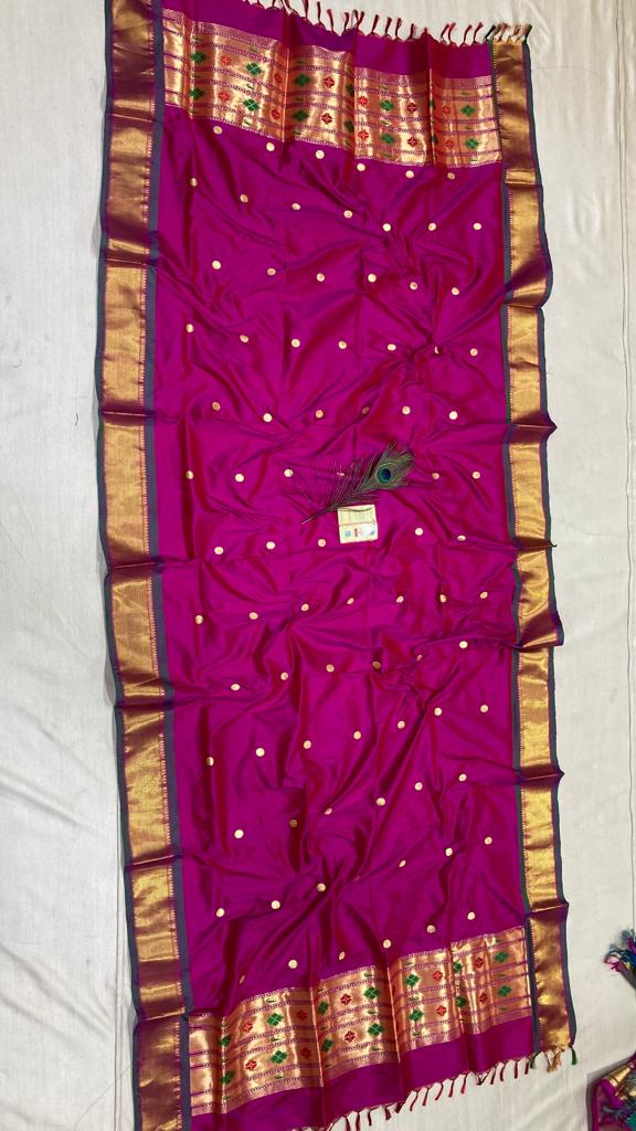 Paithani inspired dupatta - Saffronfashionindia