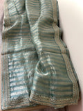 Neshina striped weaving organza saree