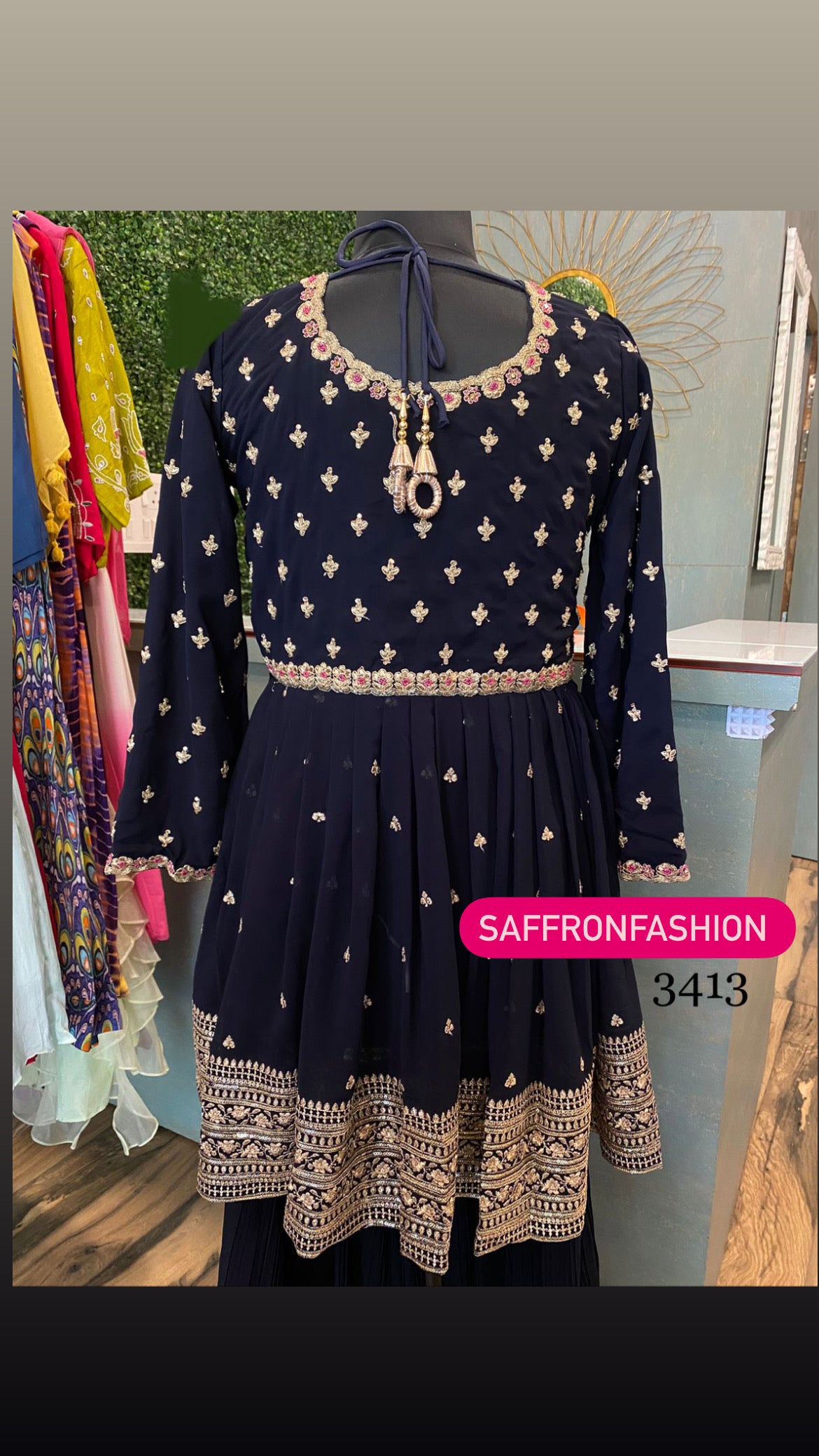 Goriam peplum dress - Saffronfashionindia