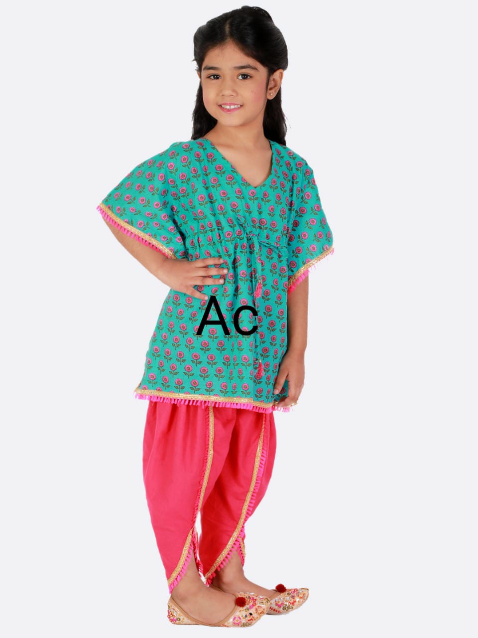 Lily kids kaftan set - Saffronfashionindia