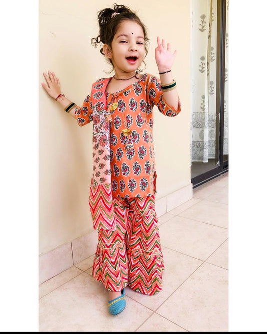 Naizi cotton kids dress - Saffronfashionindia