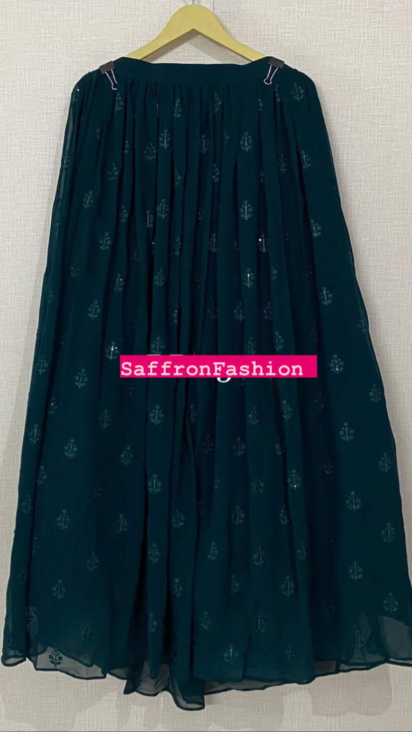 Ruffles inspired lehanga choli - Saffronfashionindia