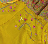 Kashmiri inspired gorgette saree