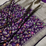 Vanisha handwoven Katan silk sari