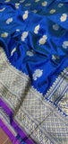 Royal Blue Katan silk dupatta/dupatta