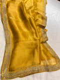 Kanjeevaram inspired tissue saree