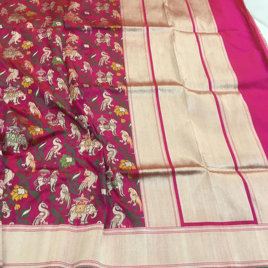 Hinashi banarsi dupatta - Saffronfashionindia