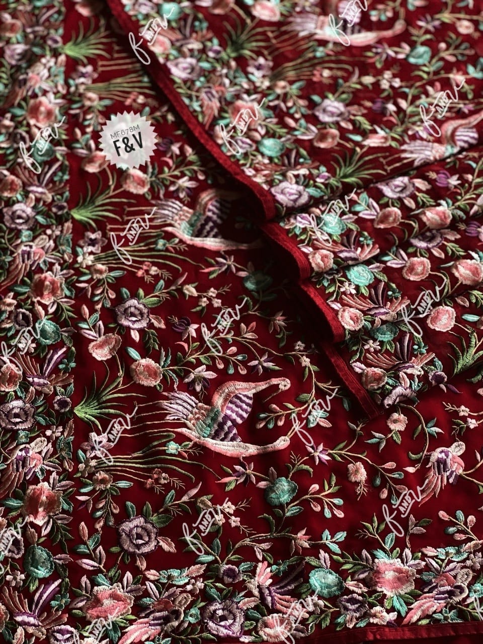 Nashili Parsi inspired saree - Saffronfashionindia