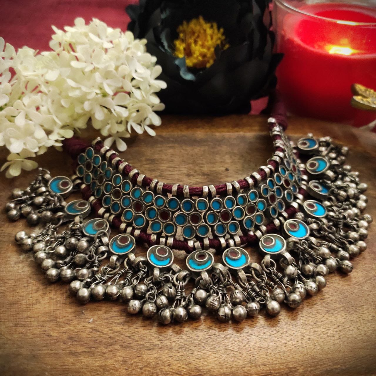 Nazara choker set - Saffronfashionindia